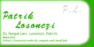 patrik losonczi business card